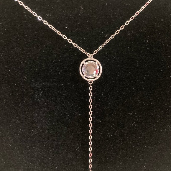 TOCARA BIANCA DiAmi Crystal & Sterling Silver 32” + 6” drop. - Picture 3 of 3